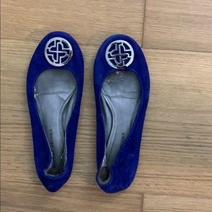 Blue Suede Flats